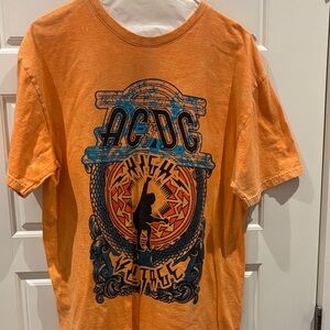 AC/DC Orange Graphic Tee